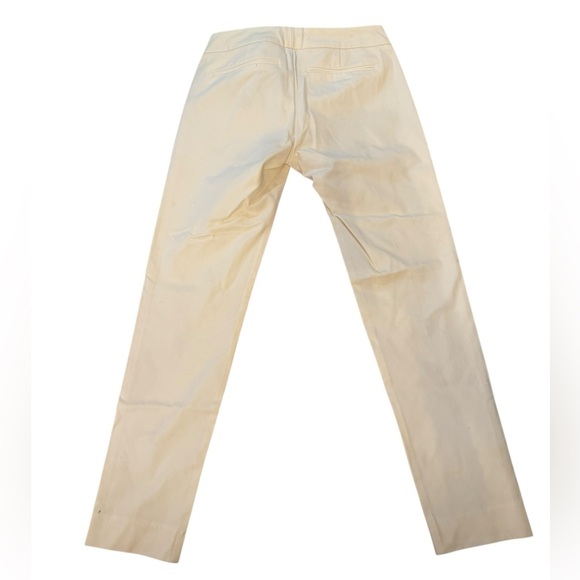 Ivory Ecru cigarette leg trousers size 0 in excellent like-new condition - Picture 2 of 6